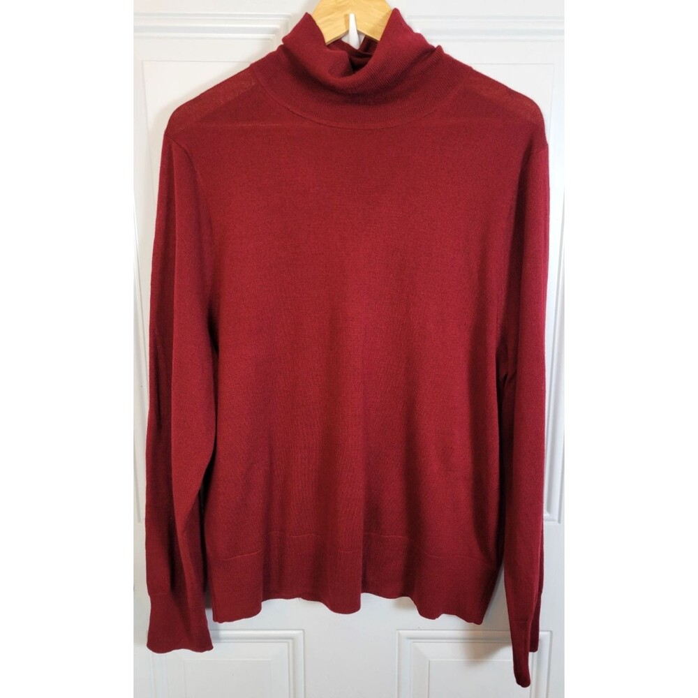J. Crew Womens Plus Size Merino Wool Blend Turtleneck Sweater Size 2X